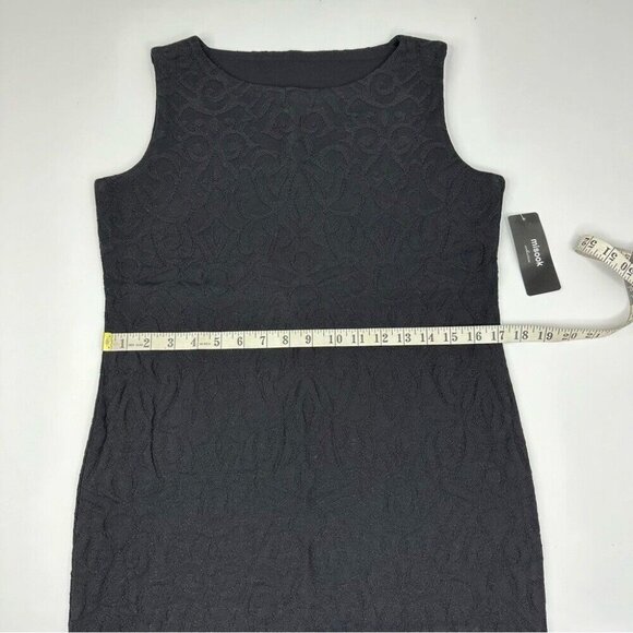 Misook Collection‎ Women's NWT Black Stretchy Metallic Luxury Party Dress XS/C37 - Picture 6 of 11